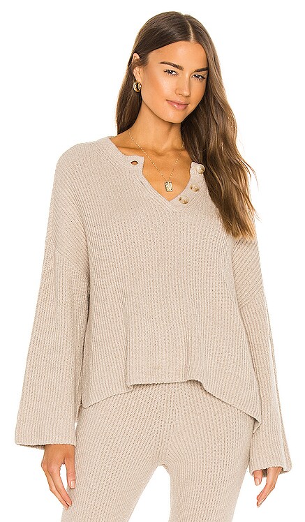 Oversized Rib Henley Weekend Stories $238 NEW