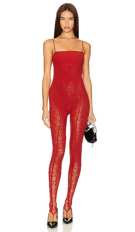 X Simkhai Warp Knit Logo Jumpsuit Wolford
