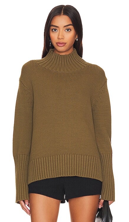 High Rib Turtleneck White + Warren