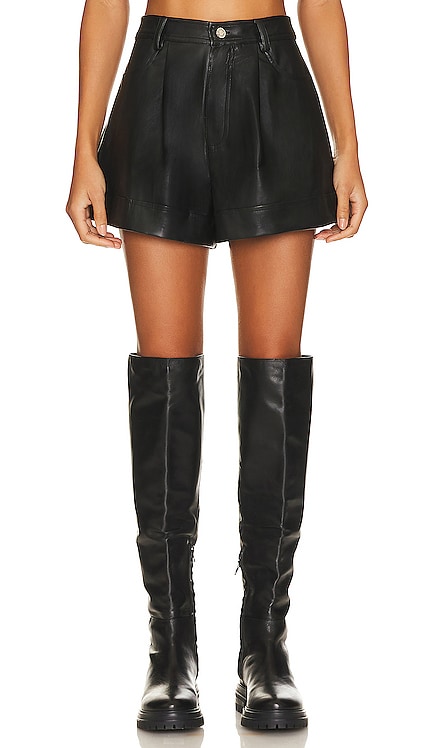 Faux Leather Cuffed Short WeWoreWhat