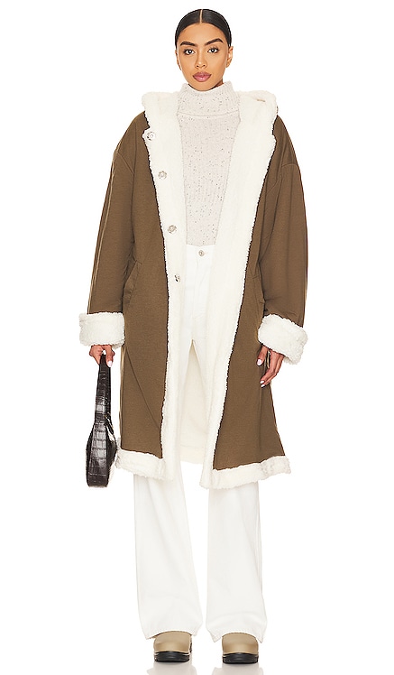 Sherpa Lined Hooded Overcoat WeWoreWhat