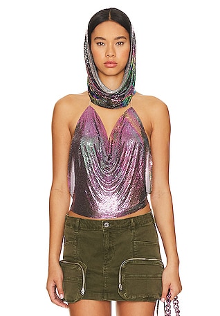 8 Other Reasons Halter Chain Top In Silver