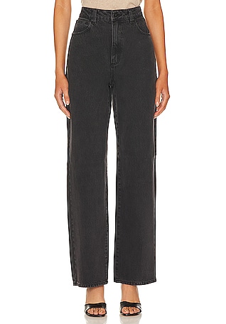 Carrie High Rise Wide Leg Jeans - Black