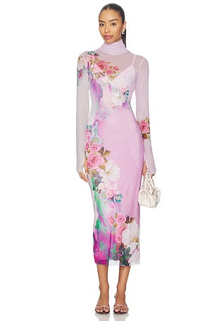 metallic dress midi Cocomelody Unique Prom Dress Midi Metallic Formal Dress CS0644, Purple Dusk