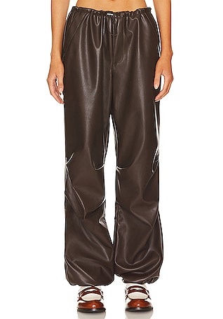 FINAL SALE- Olivia faux leather wide-leg pants