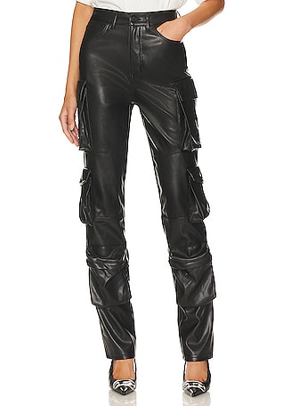 HARTPOR Women's Faux Leather Leggings 25''- High Waisted Leather Pants  Stretch Ankle Pleather Pants with Back Pockets - ShopStyle