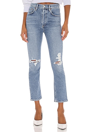 high waisted designer jeans