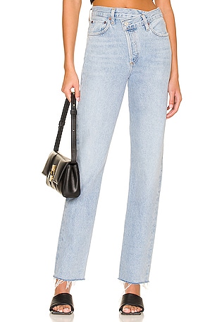 Criss Cross Straight Jeans