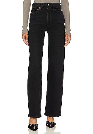 Carrie High Rise Wide Leg Jeans - Black