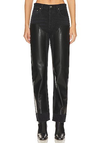Effortless Chic Valentine's Day or Date Night outfit Revolve biker jacket  Topshop faux leather leggings - Style with Nihan