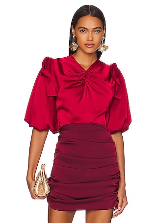 x REVOLVE Adu Bubble Sleeve Top