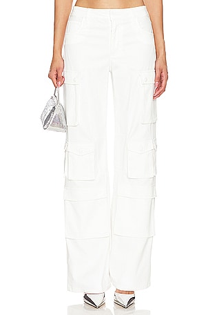 White Leather Ruched Pants - sosorella