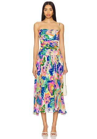 knee length dresses for ladies Alemais Casa Midi Dress Cream