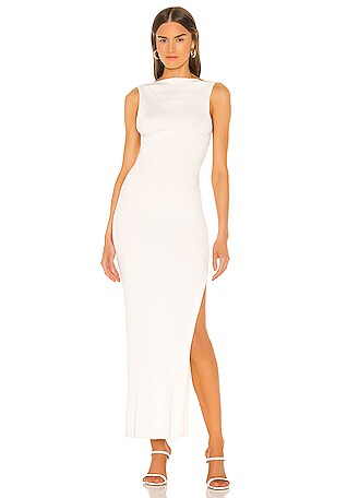 Noir Et Blanc Midi Dress