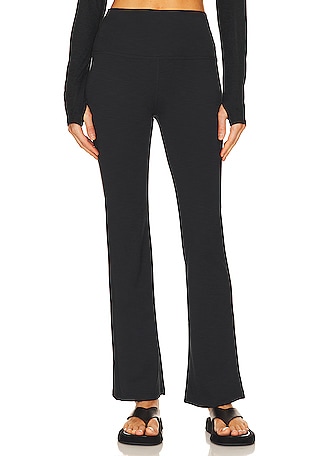 QWANG Black Flare Yoga Pants for Women, Crossover Buttery Soft
