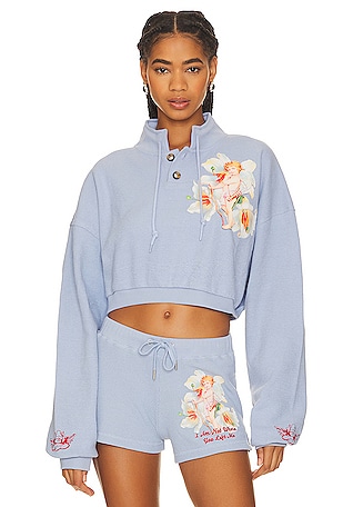 Cropped hoodie matching online set