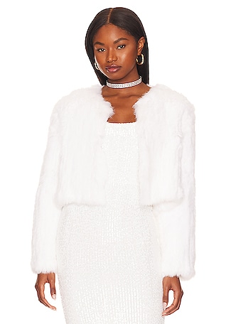 White cropped jacket store to wear over dress