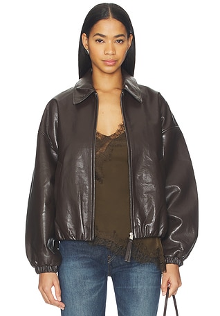 Bubble Hem Bomber Jacket