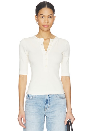 Nali Short Sleeve Henley Top