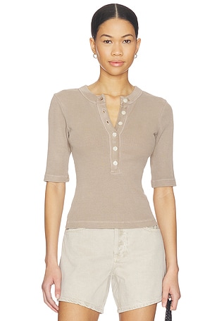 Nali Short Sleeve Henley Top