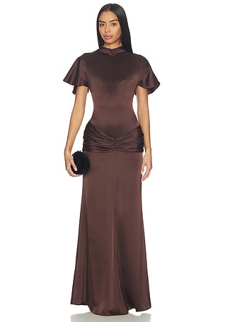 chinese dress ladies Summer Solstice Maxi Dress Chocolate main image 1