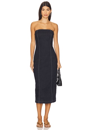 Esme Strapless Midi Dress