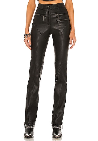 Tall Lexa Faux Leather Flare Pants