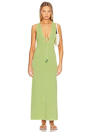 GUADA DRESS Crop Ruffle Top and High Waist Shirred Maxi Skirt (Olive L –  Zoo Label