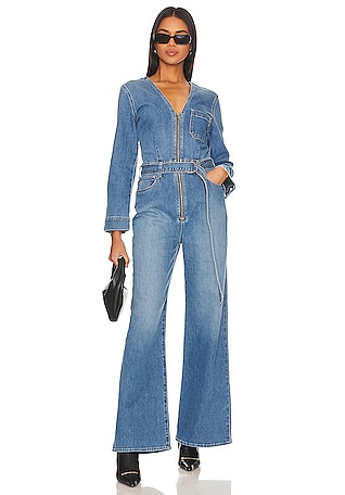 Jumpsuit - Wheretoget | Denim street style, Denim fashion, Denim boilersuit
