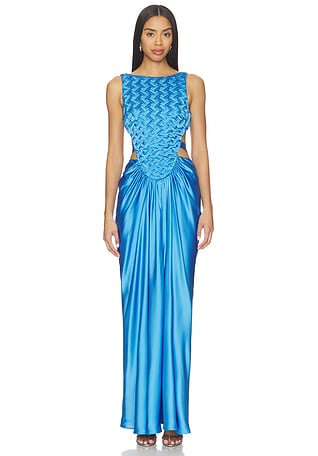 open lace back dress Sage Velvet Twirl Dress