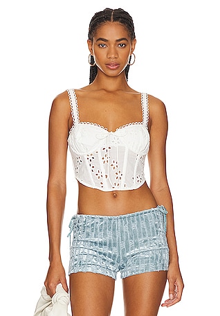 For Love And Lemons, Tops, For Love And Lemons Mallory Floral Corset Top
