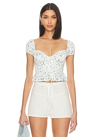 For Love & Lemons Floral Tops - REVOLVE