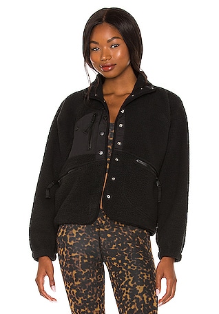 The Hit The Slopes Fleece Jacket by Free People - Army