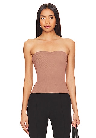 Free People x REVOLVE Just A Minute Tube Top in Tan. Size XL.