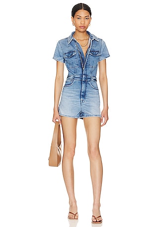 Short Denim Romper