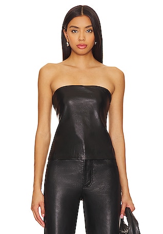 Rina Black Strapless Tailored Mini Dress With Button Front – Club L London  - IRE