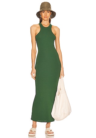 Jersey Double Halter Long Dress