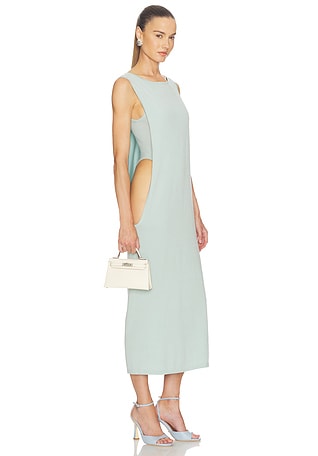 knee length dresses for ladies BEVERLY BITTER CHOC SPOT MINI DRESS – DISSH main image 0