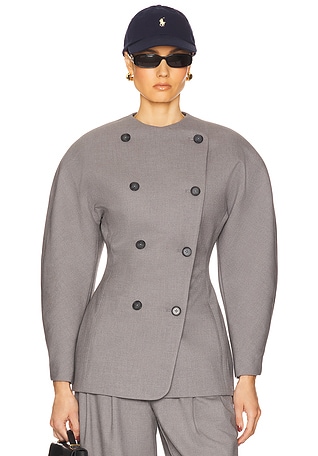 The Curvilinear Blazer Helsa $398 