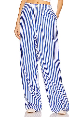 Cotton Poplin Stripe Pajama Pant