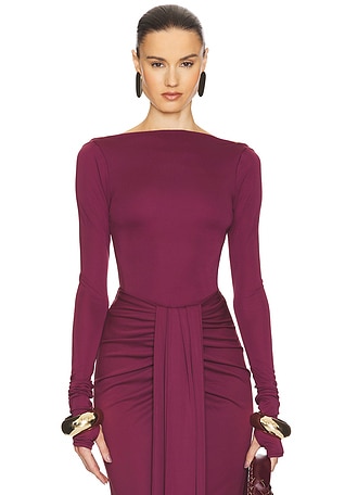 Matte Jersey Long Sleeve Top