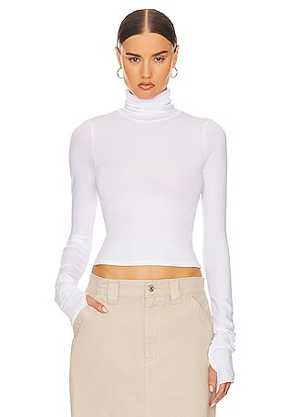 Long Sleeve Turtleneck in 2nd Skin Jersey