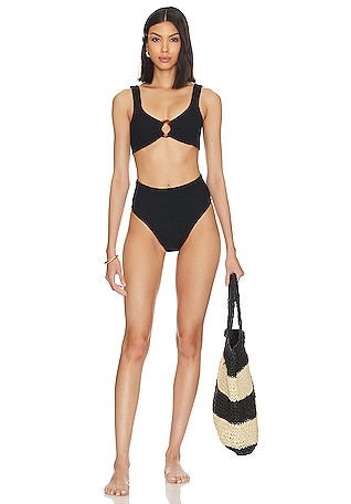 Mixed Print Recycled High Waisted Bikini – Jacqueline City Apparel