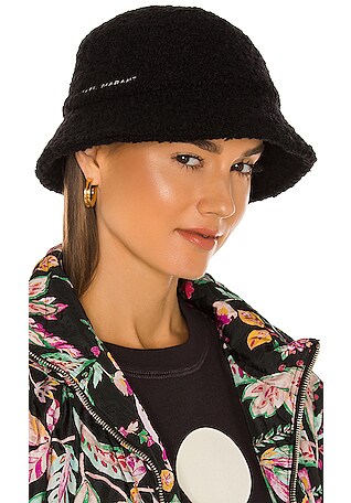 Isabel Marant Denji Hat in Black | REVOLVE