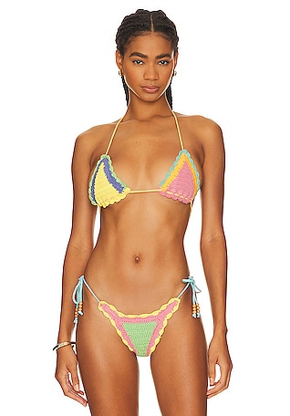 Fiorucci Monogram Bikini Top & Bottom