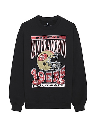 SAN FRANCISCO 49ERS RETRO CLASSIC FLC PO HOODIE (BLACK/RED/BLACK)