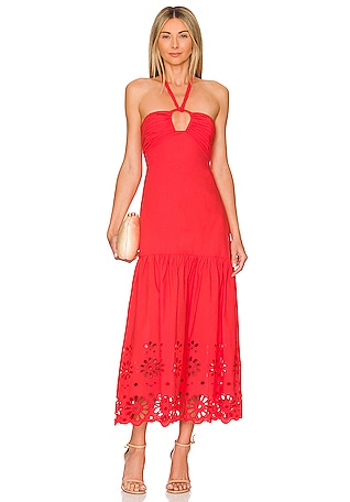 strapless open back dress Maxi Dress Red Long Dress Ramsey Cut Out Maxi Dress Size 14 main image 0