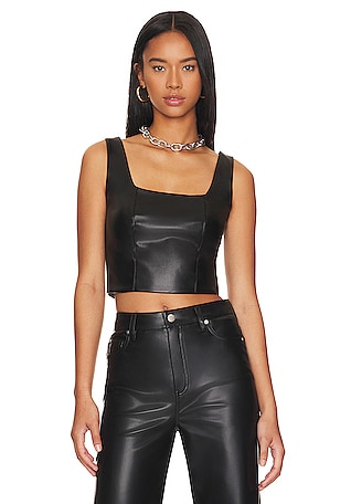 Women's Faux Leather Tops REVOLVE