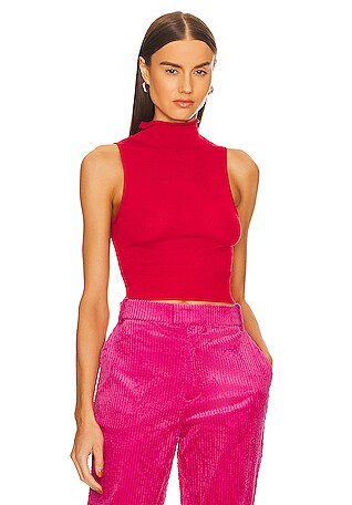 Eldon Sheer Sleeveless Turtleneck