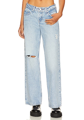 3x1 Distressed Mid Rise Skinny Jeans, $255